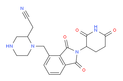 2-(1-{[2-(2,6-dioxopiperidin-3-yl)-1,3-dioxo-2,3-dihydro-1H-isoindol-4-yl]methyl}piperazin-2-yl)acetonitrile