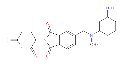 5-{[(3-aminocyclohexyl)(methyl)amino]methyl}-2-(2,6-dioxopiperidin-3-yl)-2,3-dihydro-1H-isoindole-1,3-dione