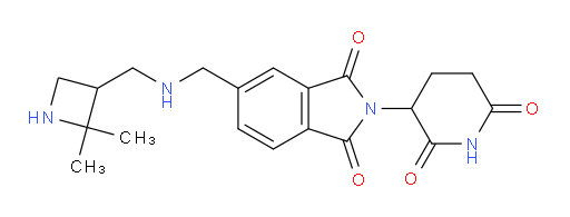 5-({[(2,2-dimethylazetidin-3-yl)methyl]amino}methyl)-2-(2,6-dioxopiperidin-3-yl)-2,3-dihydro-1H-isoindole-1,3-dione