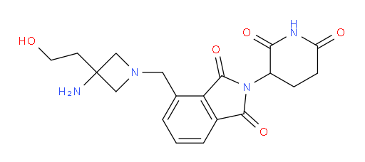 4-{[3-amino-3-(2-hydroxyethyl)azetidin-1-yl]methyl}-2-(2,6-dioxopiperidin-3-yl)-2,3-dihydro-1H-isoindole-1,3-dione