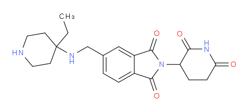 2-(2,6-dioxopiperidin-3-yl)-5-{[(4-ethylpiperidin-4-yl)amino]methyl}-2,3-dihydro-1H-isoindole-1,3-dione