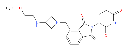 2-(2,6-dioxopiperidin-3-yl)-4-({3-[(2-methoxyethyl)amino]azetidin-1-yl}methyl)-2,3-dihydro-1H-isoindole-1,3-dione