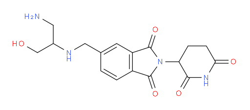 5-{[(1-amino-3-hydroxypropan-2-yl)amino]methyl}-2-(2,6-dioxopiperidin-3-yl)-2,3-dihydro-1H-isoindole-1,3-dione