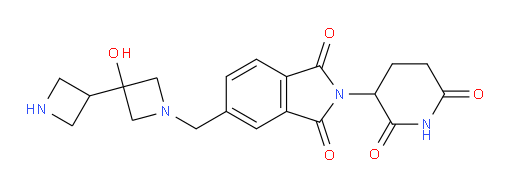 2-(2,6-dioxopiperidin-3-yl)-5-({3-hydroxy-[3,3'-biazetidin]-1-yl}methyl)-2,3-dihydro-1H-isoindole-1,3-dione