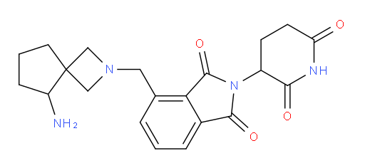 4-({5-amino-2-azaspiro[3.4]octan-2-yl}methyl)-2-(2,6-dioxopiperidin-3-yl)-2,3-dihydro-1H-isoindole-1,3-dione