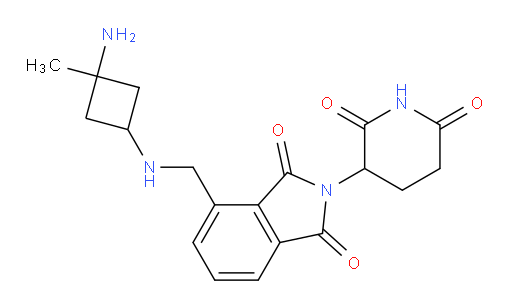 4-{[(3-amino-3-methylcyclobutyl)amino]methyl}-2-(2,6-dioxopiperidin-3-yl)-2,3-dihydro-1H-isoindole-1,3-dione