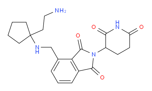 4-({[1-(2-aminoethyl)cyclopentyl]amino}methyl)-2-(2,6-dioxopiperidin-3-yl)-2,3-dihydro-1H-isoindole-1,3-dione