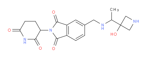 2-(2,6-dioxopiperidin-3-yl)-5-({[1-(3-hydroxyazetidin-3-yl)ethyl]amino}methyl)-2,3-dihydro-1H-isoindole-1,3-dione