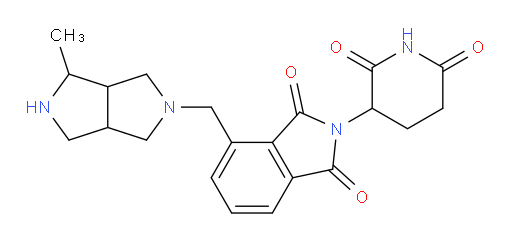 2-(2,6-dioxopiperidin-3-yl)-4-({4-methyl-octahydropyrrolo[3,4-c]pyrrol-2-yl}methyl)-2,3-dihydro-1H-isoindole-1,3-dione