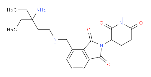 4-{[(3-amino-3-ethylpentyl)amino]methyl}-2-(2,6-dioxopiperidin-3-yl)-2,3-dihydro-1H-isoindole-1,3-dione