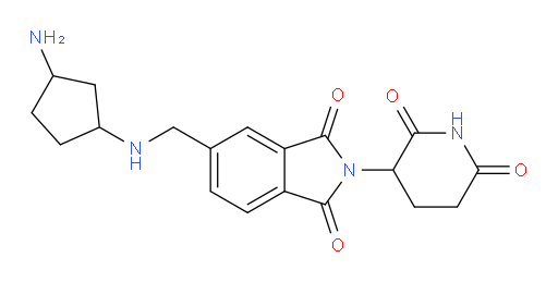 5-{[(3-aminocyclopentyl)amino]methyl}-2-(2,6-dioxopiperidin-3-yl)-2,3-dihydro-1H-isoindole-1,3-dione