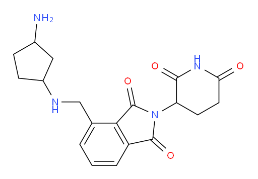 4-{[(3-aminocyclopentyl)amino]methyl}-2-(2,6-dioxopiperidin-3-yl)-2,3-dihydro-1H-isoindole-1,3-dione