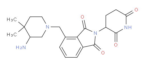4-[(3-amino-4,4-dimethylpiperidin-1-yl)methyl]-2-(2,6-dioxopiperidin-3-yl)-2,3-dihydro-1H-isoindole-1,3-dione