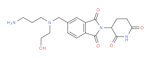 5-{[(3-aminopropyl)(2-hydroxyethyl)amino]methyl}-2-(2,6-dioxopiperidin-3-yl)-2,3-dihydro-1H-isoindole-1,3-dione