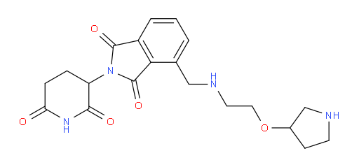 2-(2,6-dioxopiperidin-3-yl)-4-({[2-(pyrrolidin-3-yloxy)ethyl]amino}methyl)-2,3-dihydro-1H-isoindole-1,3-dione