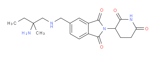 5-{[(2-amino-2-methylbutyl)amino]methyl}-2-(2,6-dioxopiperidin-3-yl)-2,3-dihydro-1H-isoindole-1,3-dione