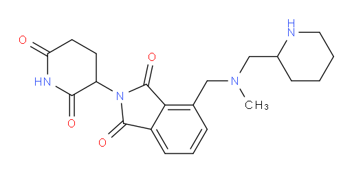 2-(2,6-dioxopiperidin-3-yl)-4-({methyl[(piperidin-2-yl)methyl]amino}methyl)-2,3-dihydro-1H-isoindole-1,3-dione