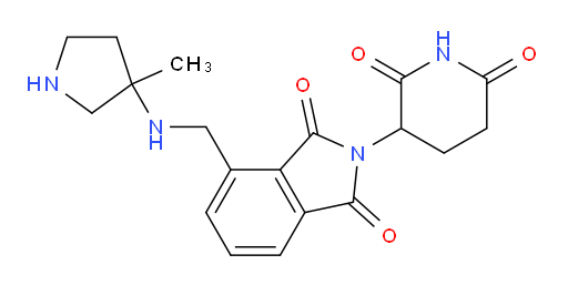 2-(2,6-dioxopiperidin-3-yl)-4-{[(3-methylpyrrolidin-3-yl)amino]methyl}-2,3-dihydro-1H-isoindole-1,3-dione