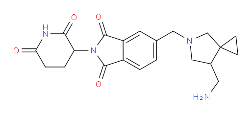 5-{[7-(aminomethyl)-5-azaspiro[2.4]heptan-5-yl]methyl}-2-(2,6-dioxopiperidin-3-yl)-2,3-dihydro-1H-isoindole-1,3-dione