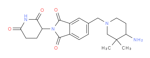 5-[(4-amino-3,3-dimethylpiperidin-1-yl)methyl]-2-(2,6-dioxopiperidin-3-yl)-2,3-dihydro-1H-isoindole-1,3-dione