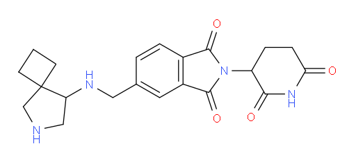5-[({6-azaspiro[3.4]octan-8-yl}amino)methyl]-2-(2,6-dioxopiperidin-3-yl)-2,3-dihydro-1H-isoindole-1,3-dione