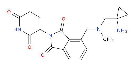 4-({[(1-aminocyclopropyl)methyl](methyl)amino}methyl)-2-(2,6-dioxopiperidin-3-yl)-2,3-dihydro-1H-isoindole-1,3-dione