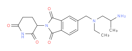 5-{[(2-aminopropyl)(ethyl)amino]methyl}-2-(2,6-dioxopiperidin-3-yl)-2,3-dihydro-1H-isoindole-1,3-dione