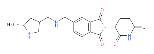 2-(2,6-dioxopiperidin-3-yl)-5-({[(5-methylpyrrolidin-3-yl)methyl]amino}methyl)-2,3-dihydro-1H-isoindole-1,3-dione