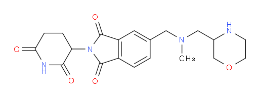2-(2,6-dioxopiperidin-3-yl)-5-({methyl[(morpholin-3-yl)methyl]amino}methyl)-2,3-dihydro-1H-isoindole-1,3-dione