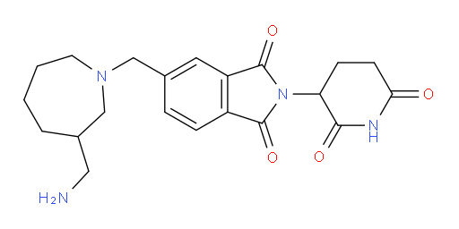 5-{[3-(aminomethyl)azepan-1-yl]methyl}-2-(2,6-dioxopiperidin-3-yl)-2,3-dihydro-1H-isoindole-1,3-dione
