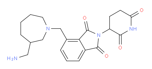 4-{[3-(aminomethyl)azepan-1-yl]methyl}-2-(2,6-dioxopiperidin-3-yl)-2,3-dihydro-1H-isoindole-1,3-dione