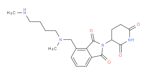 2-(2,6-dioxopiperidin-3-yl)-4-({methyl[4-(methylamino)butyl]amino}methyl)-2,3-dihydro-1H-isoindole-1,3-dione