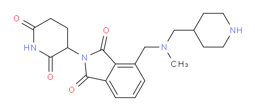 2-(2,6-dioxopiperidin-3-yl)-4-({methyl[(piperidin-4-yl)methyl]amino}methyl)-2,3-dihydro-1H-isoindole-1,3-dione