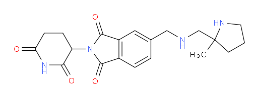 2-(2,6-dioxopiperidin-3-yl)-5-({[(2-methylpyrrolidin-2-yl)methyl]amino}methyl)-2,3-dihydro-1H-isoindole-1,3-dione