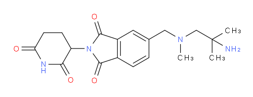5-{[(2-amino-2-methylpropyl)(methyl)amino]methyl}-2-(2,6-dioxopiperidin-3-yl)-2,3-dihydro-1H-isoindole-1,3-dione