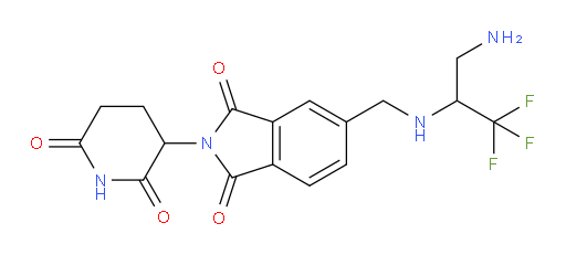 5-{[(3-amino-1,1,1-trifluoropropan-2-yl)amino]methyl}-2-(2,6-dioxopiperidin-3-yl)-2,3-dihydro-1H-isoindole-1,3-dione