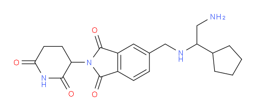 5-{[(2-amino-1-cyclopentylethyl)amino]methyl}-2-(2,6-dioxopiperidin-3-yl)-2,3-dihydro-1H-isoindole-1,3-dione