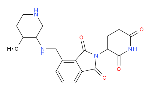 2-(2,6-dioxopiperidin-3-yl)-4-{[(4-methylpiperidin-3-yl)amino]methyl}-2,3-dihydro-1H-isoindole-1,3-dione