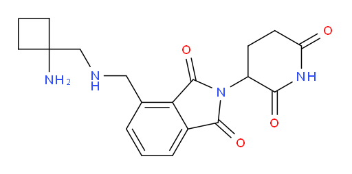 4-({[(1-aminocyclobutyl)methyl]amino}methyl)-2-(2,6-dioxopiperidin-3-yl)-2,3-dihydro-1H-isoindole-1,3-dione