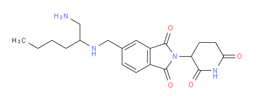 5-{[(1-aminohexan-2-yl)amino]methyl}-2-(2,6-dioxopiperidin-3-yl)-2,3-dihydro-1H-isoindole-1,3-dione