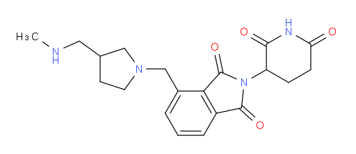2-(2,6-dioxopiperidin-3-yl)-4-({3-[(methylamino)methyl]pyrrolidin-1-yl}methyl)-2,3-dihydro-1H-isoindole-1,3-dione
