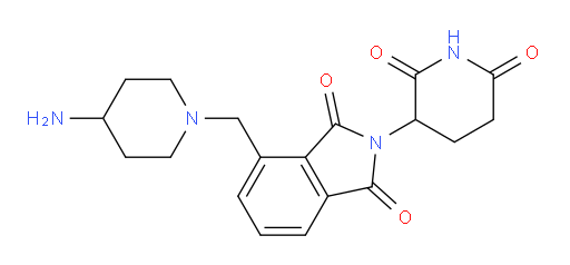 4-[(4-aminopiperidin-1-yl)methyl]-2-(2,6-dioxopiperidin-3-yl)-2,3-dihydro-1H-isoindole-1,3-dione