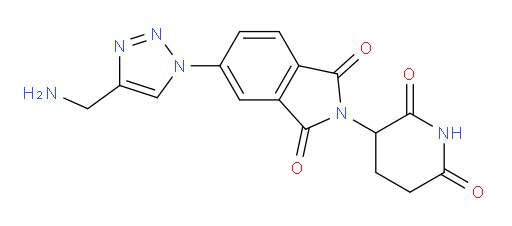 5-[4-(aminomethyl)-1H-1,2,3-triazol-1-yl]-2-(2,6-dioxopiperidin-3-yl)-2,3-dihydro-1H-isoindole-1,3-dione