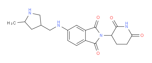 2-(2,6-dioxopiperidin-3-yl)-5-{[(5-methylpyrrolidin-3-yl)methyl]amino}-2,3-dihydro-1H-isoindole-1,3-dione