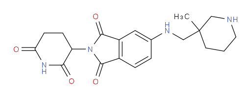 2-(2,6-dioxopiperidin-3-yl)-5-{[(3-methylpiperidin-3-yl)methyl]amino}-2,3-dihydro-1H-isoindole-1,3-dione