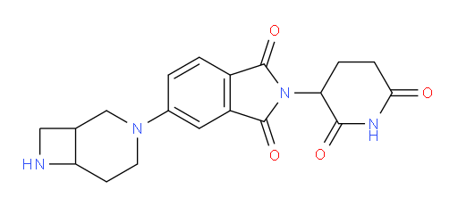 5-{3,7-diazabicyclo[4.2.0]octan-3-yl}-2-(2,6-dioxopiperidin-3-yl)-2,3-dihydro-1H-isoindole-1,3-dione