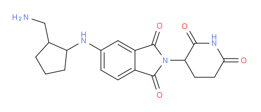 5-{[2-(aminomethyl)cyclopentyl]amino}-2-(2,6-dioxopiperidin-3-yl)-2,3-dihydro-1H-isoindole-1,3-dione