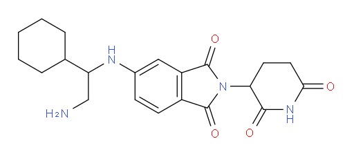 5-[(2-amino-1-cyclohexylethyl)amino]-2-(2,6-dioxopiperidin-3-yl)-2,3-dihydro-1H-isoindole-1,3-dione