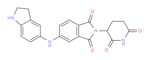 5-[(2,3-dihydro-1H-indol-5-yl)amino]-2-(2,6-dioxopiperidin-3-yl)-2,3-dihydro-1H-isoindole-1,3-dione