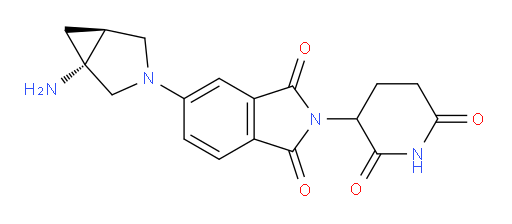 rac-5-[(1R,5S)-1-amino-3-azabicyclo[3.1.0]hexan-3-yl]-2-(2,6-dioxopiperidin-3-yl)-2,3-dihydro-1H-isoindole-1,3-dione